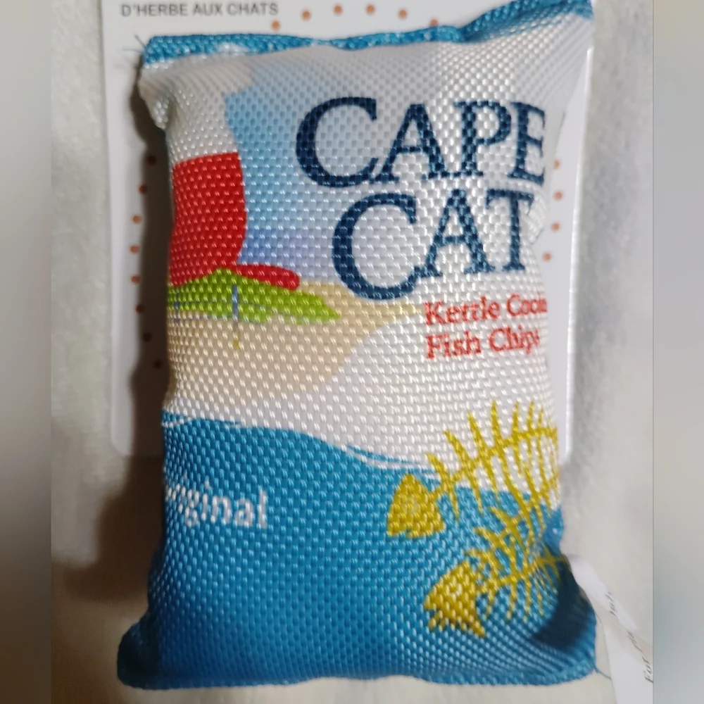 Pet Fun Food Kitty Chips Plush Cat Toys